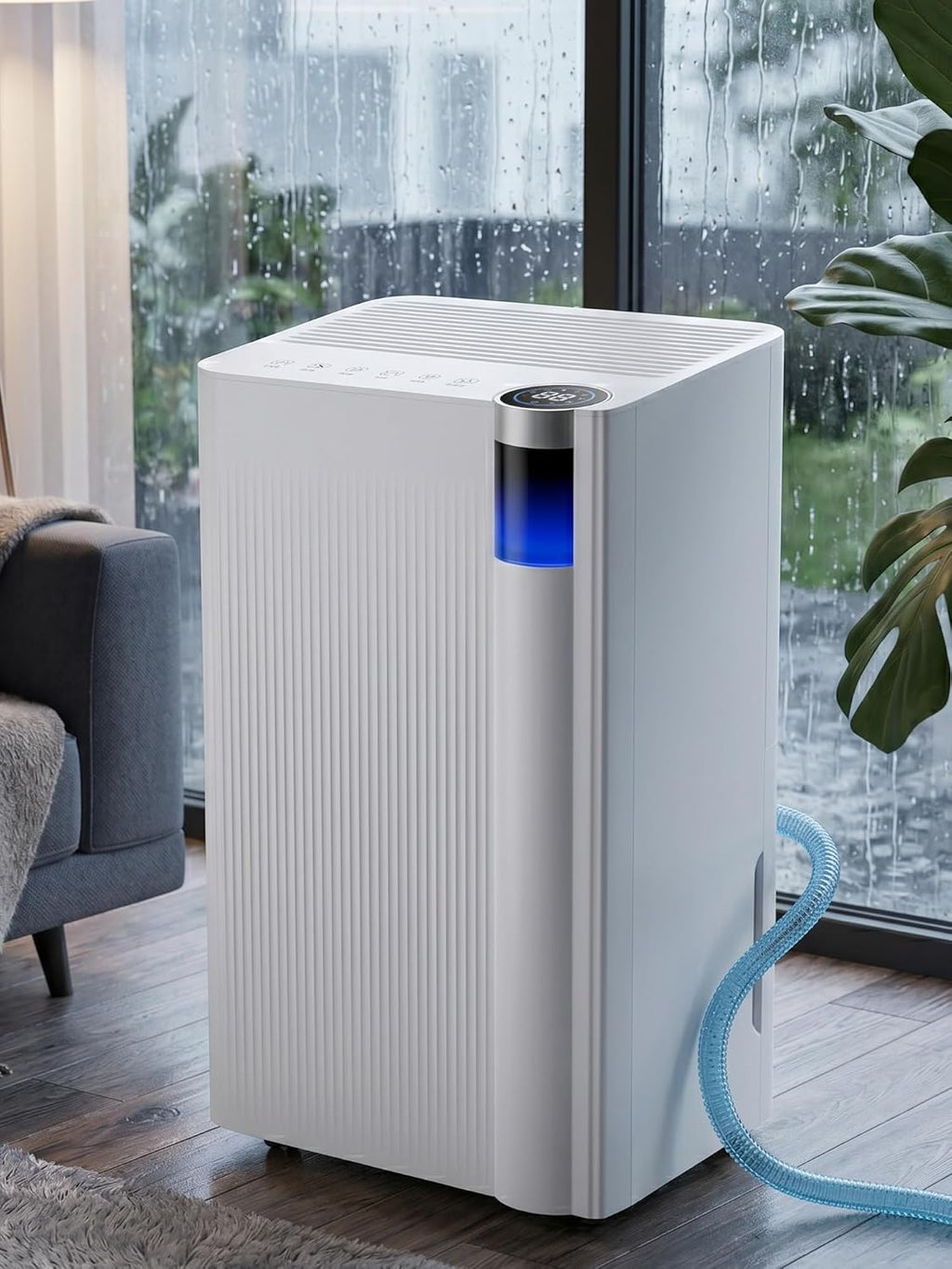KEGIAN 3000 Sq. ft Dehumidifier for Basement, 38 Pint/D Quiet Dehumidifiers for Home, Bedroom, Bathroom, Portable Dehumidifier with Drain Hose, Energy Star Cert, Ideal for Large Rooms, Garage, RV