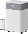 KEGIAN 4000 Sq.Ft Dehumidifier for Basement, 55 Pint Dehumidifiers for Home, Bedroom, Bathroom, Large Room, Portable Energy Star Dehumidifier with Drain Hose, Smart Humidity Control, Quiet Operation
