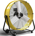 KEGIAN 30" Industrial Floor Fan, 14000 CFM High Velocity Drum Shop Fan, Heavy Duty, 3-Speed, 360° Fully Adjustable Tilt, Portable Wheels & Handle for Commercial, Warehouse, Garage, Workshop, Gym-ETL