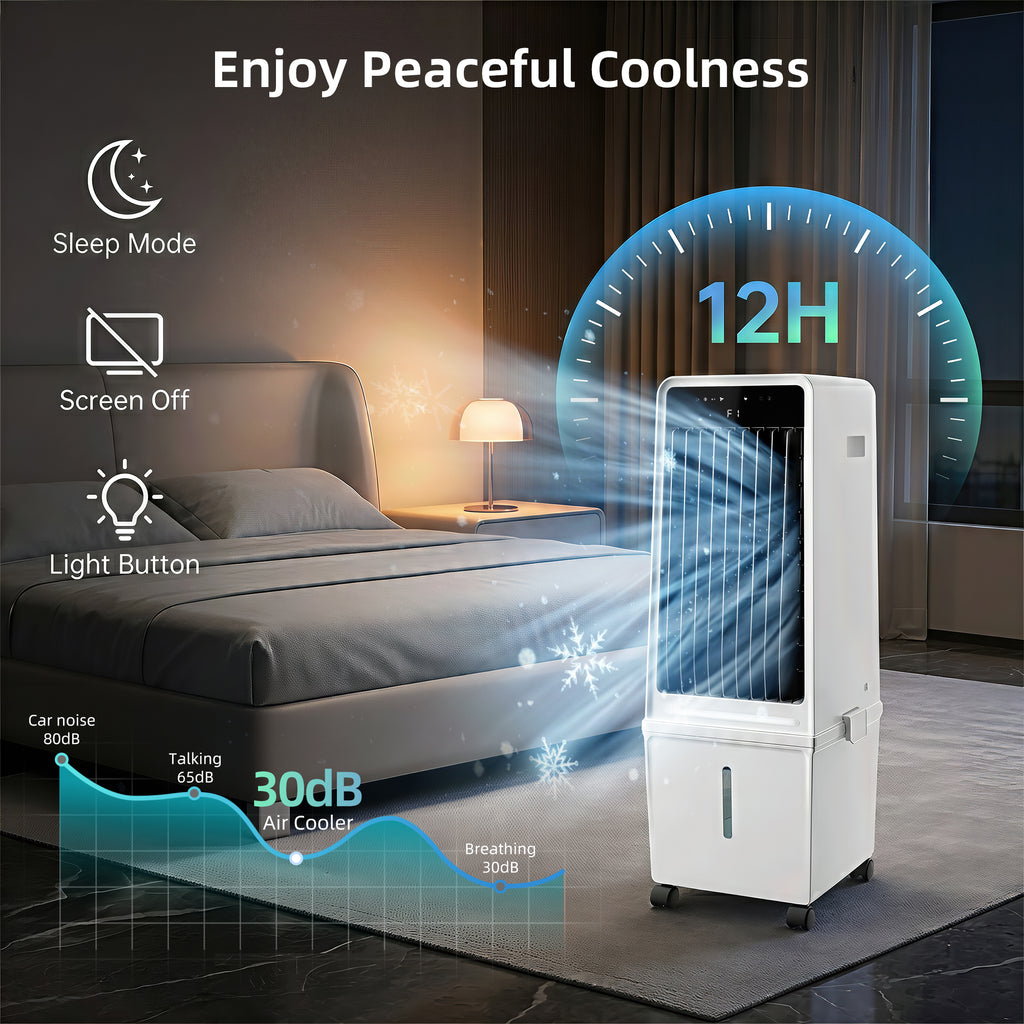KEGIAN Evaporative Air Cooler, Swamp Cooler Air Conditioner with Romote