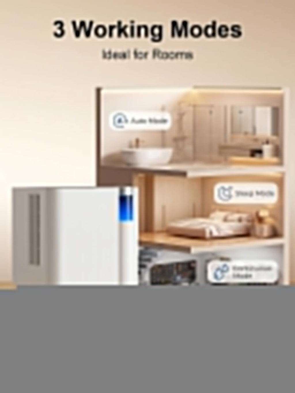 KEGIAN 3000 Sq. ft Dehumidifier for Basement, 38 Pint/D Quiet Dehumidifiers for Home, Bedroom, Bathroom, Portable Dehumidifier with Drain Hose, Energy Star Cert, Intelligent Humidity APP Control