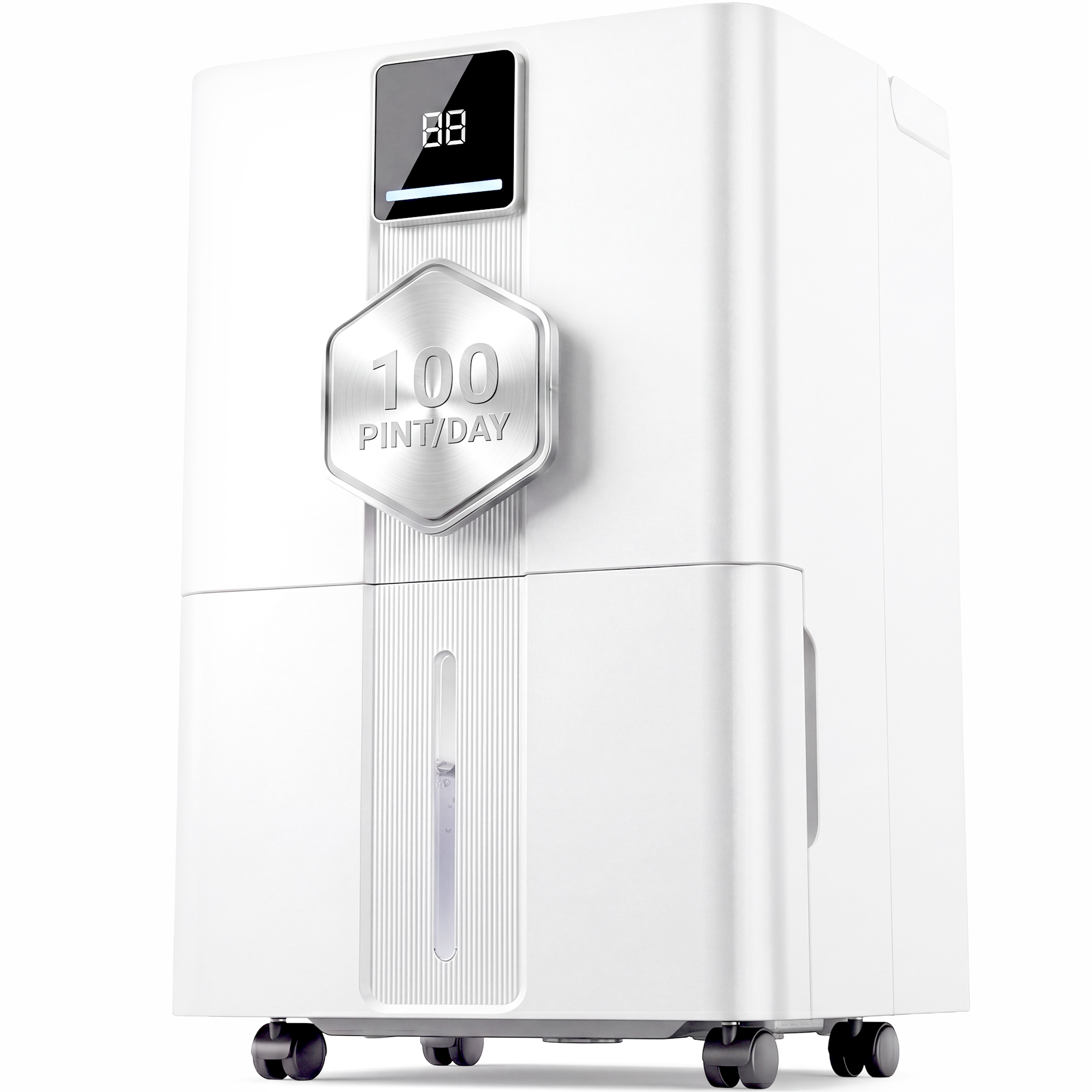 KEGIAN Dehumidifier with Drain Hose, 100 Pint 6000 sq.ft Portable Dehumidifier for Basement, Quiet, Energy Efficient, Smart Humidity Control for Bathroom, Bedroom, Garage, Home
